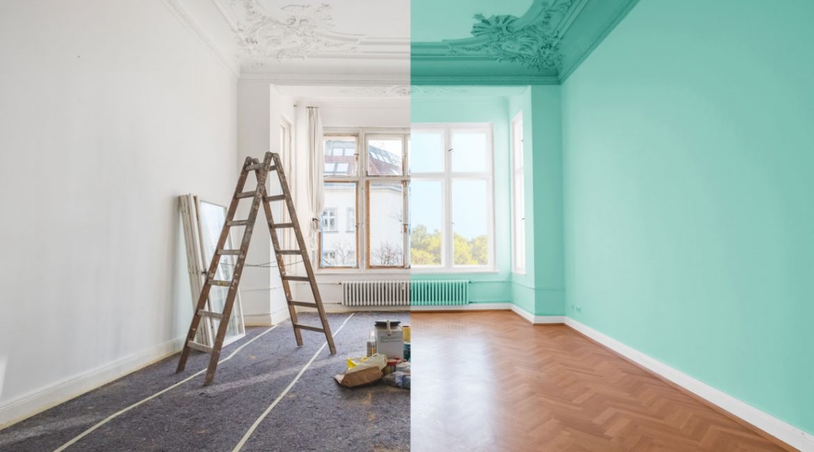 Antes e depois de reformar o apartamento
